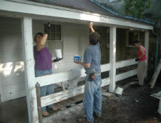 "Lives of Service" workers painting